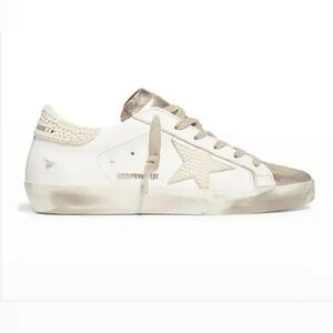 Golden Goose Women's Sneakers in White and Gold